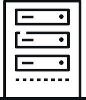 Storage data icon symbol image for database illustration vector