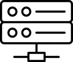 almacenamiento datos icono símbolo imagen para base de datos ilustración vector