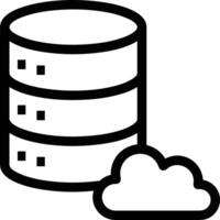 Storage data icon symbol image for database illustration vector