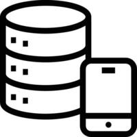 Storage data icon symbol image for database illustration vector