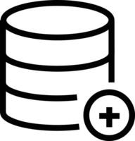 Storage data icon symbol image for database illustration vector