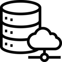 Storage data icon symbol image for database illustration vector