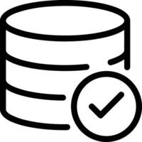 Storage data icon symbol image for database illustration vector