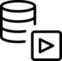 Storage data icon symbol image for database illustration vector