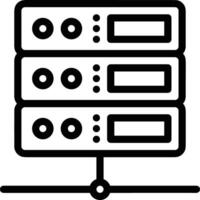 almacenamiento datos icono símbolo imagen para base de datos ilustración vector