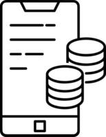 almacenamiento datos icono símbolo imagen para base de datos ilustración vector