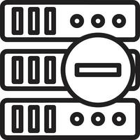 Storage data icon symbol image for database illustration vector