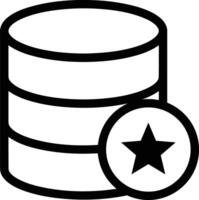 Storage data icon symbol image for database illustration vector