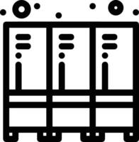 almacenamiento datos icono símbolo imagen para base de datos ilustración vector