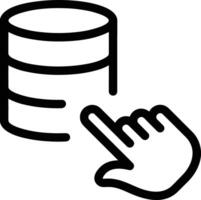 Storage data icon symbol image for database illustration vector