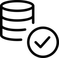 Storage data icon symbol image for database illustration vector