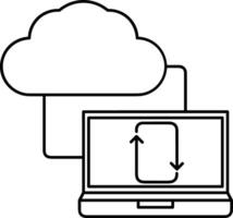 almacenamiento datos icono símbolo imagen para base de datos ilustración vector