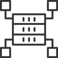 Storage data icon symbol image for database illustration vector