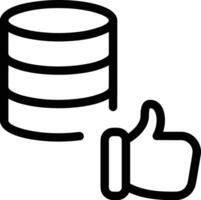 Storage data icon symbol image for database illustration vector