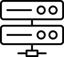 almacenamiento datos icono símbolo imagen para base de datos ilustración vector