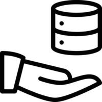 Storage data icon symbol image for database illustration vector