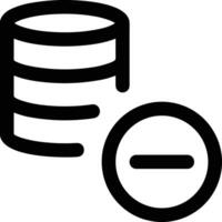 Storage data icon symbol image for database illustration vector