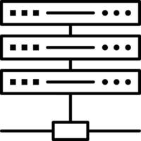 almacenamiento datos icono símbolo imagen para base de datos ilustración vector