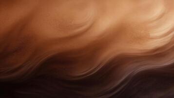 abstract brown wave background coffee concept, ai photo