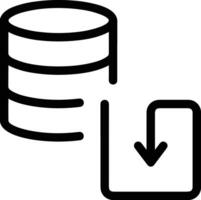 Storage data icon symbol image for database illustration vector