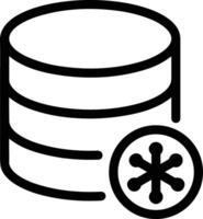 Storage data icon symbol image for database illustration vector