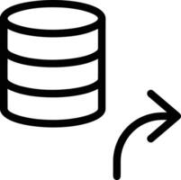 Storage data icon symbol image for database illustration vector