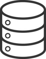 Storage data icon symbol image for database illustration vector