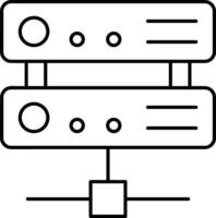 Storage data icon symbol image for database illustration vector