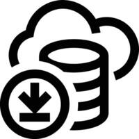 Storage data icon symbol image for database illustration vector