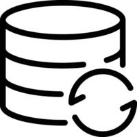 Storage data icon symbol image for database illustration vector