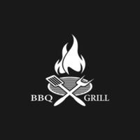 Barbeque grill icon template illustration vector