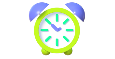 3d mínimo rápido hora concepto. urgente trabajar. rápido servicio. alarma reloj, 3d alarma reloj icono para éxito entrega concepto, 3d reloj representación png