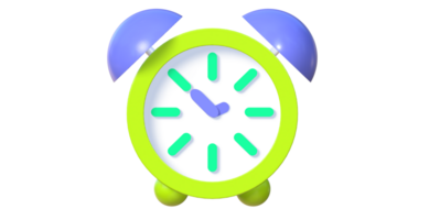 3d minimal rapide temps concept. urgent travail. vite service. alarme horloge, 3d alarme l'horloge icône pour Succès livraison concept, 3d l'horloge le rendu png