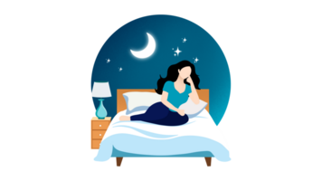 Woman sleeping in bed, girl lying in bedroom snoring and having a sleep, Little girl sleeping in bed, lady sleep in the room at night, Night attic bedroom interior png