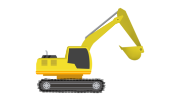 Excavator, Backhoe digging, Construction machinery, tractor construction machinery orange color, heavy machinery png