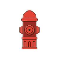 Illustration fire hydrant graphic cute cartoon style isolated white background. vector