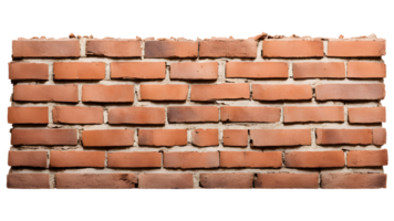 Old Brick Wall Isolated on Transparent Background png