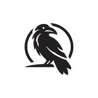 raven logo design vector