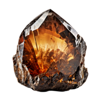 Smoky Quartz Gem Isolated on Transparent Background png