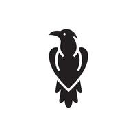 raven logo design vector