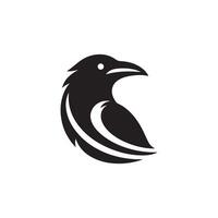 raven logo design vector