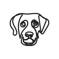 dog one line art design, dog continuous line art, dog minimal one line art vector