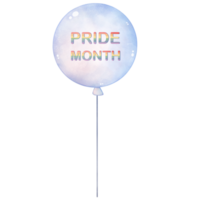 Illustration of a balloon, Pride Month clipart png