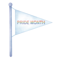 Illustration of a Pride flag, Pride Month clipart png