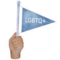 Illustration of a Pride flag, Pride Month clipart png