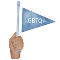 ilustración de un orgullo bandera, orgullo mes clipart png