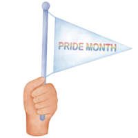 Illustration of a Pride flag, Pride Month clipart png