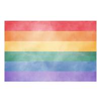 Illustration of a Rainbow Pride flag, Pride Month clipart png