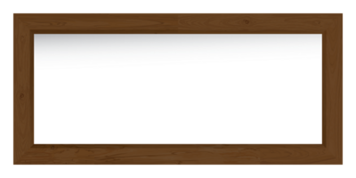Vide foncé en bois graphique rectangle Cadre isolé modèle illustré. png