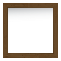 Blank wooden graphic square frame isolated template illustrated. png